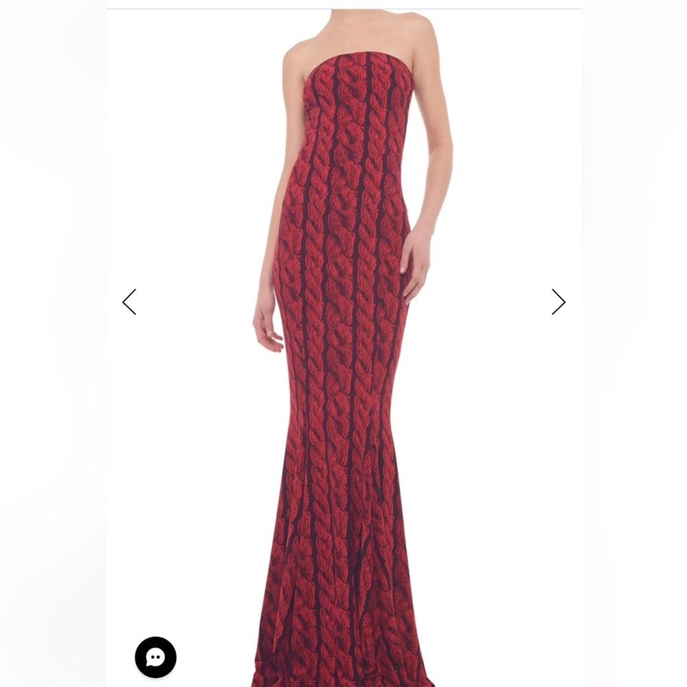 Norma Kamali STRAPLESS FISHTAIL GOWN - Size Small Worn Once!